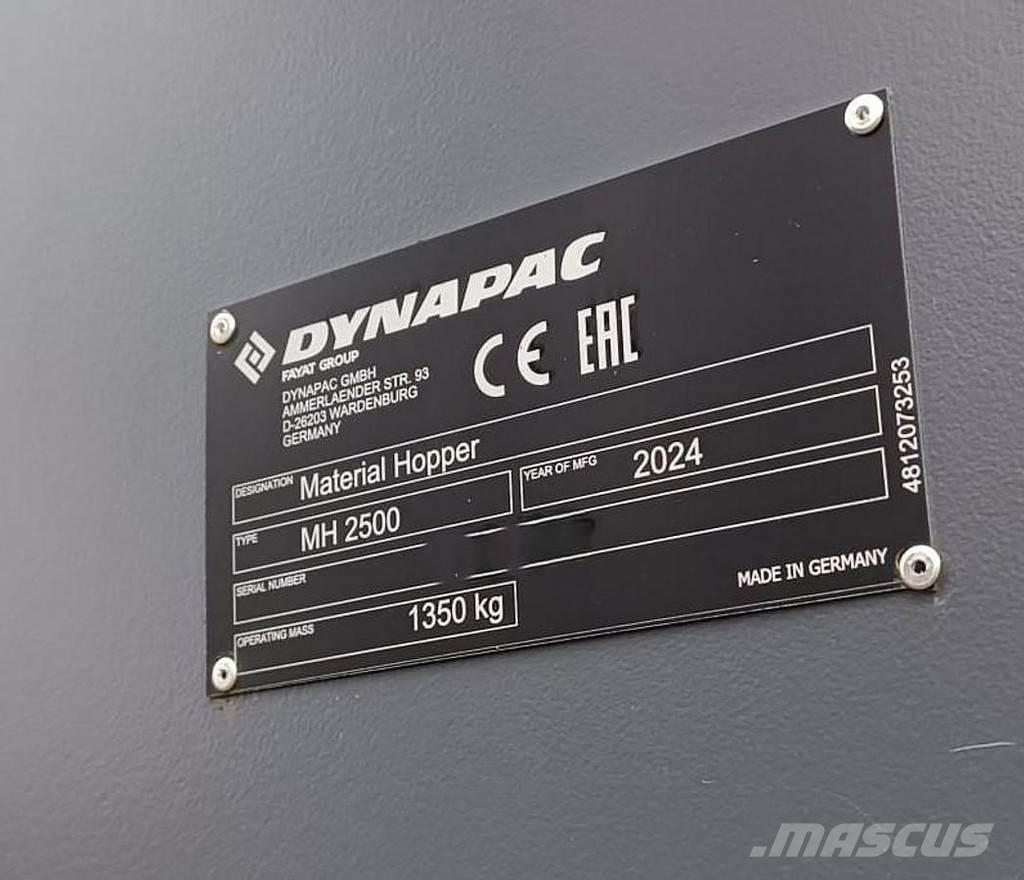 Dynapac MH2500 Utfodringsutrustning