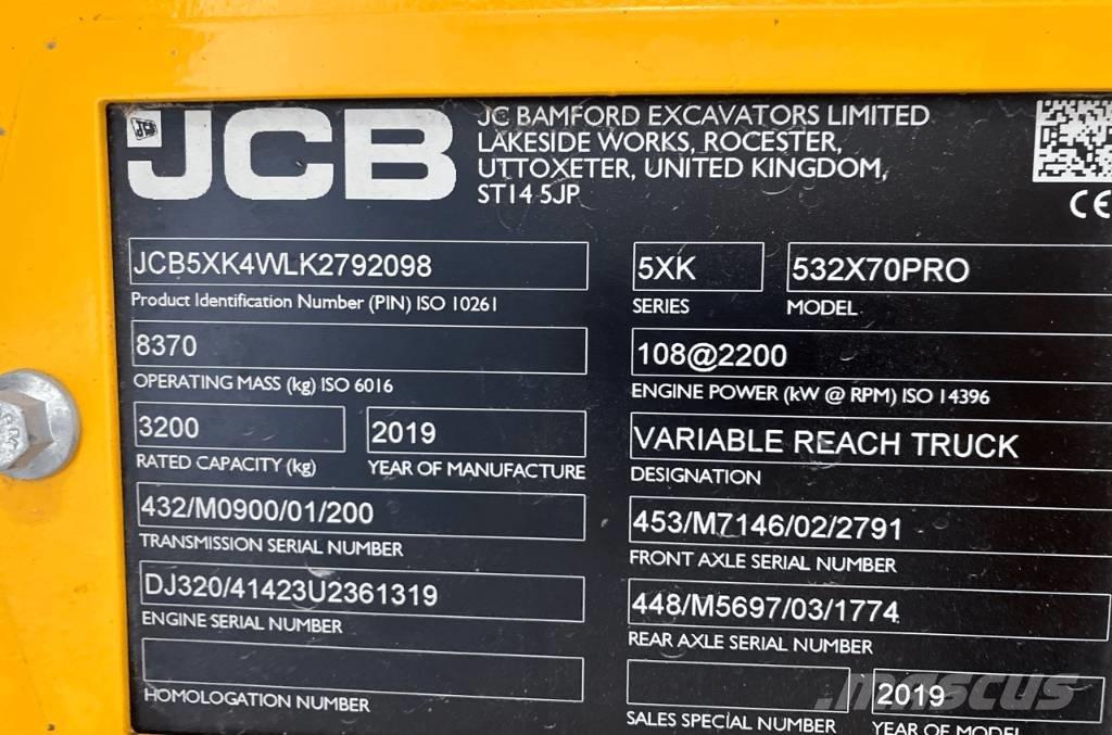 JCB 532-70 Redskapsbärare för lantbruk