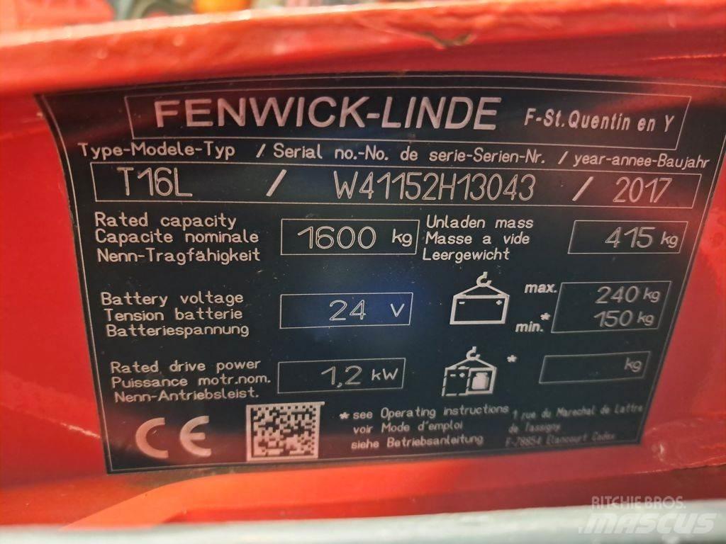 Linde T16L Låglyftare utan plattform