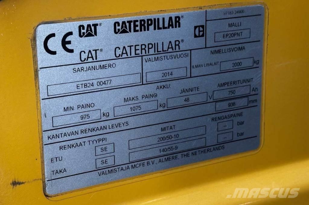 CAT EP 20 Elmotviktstruckar