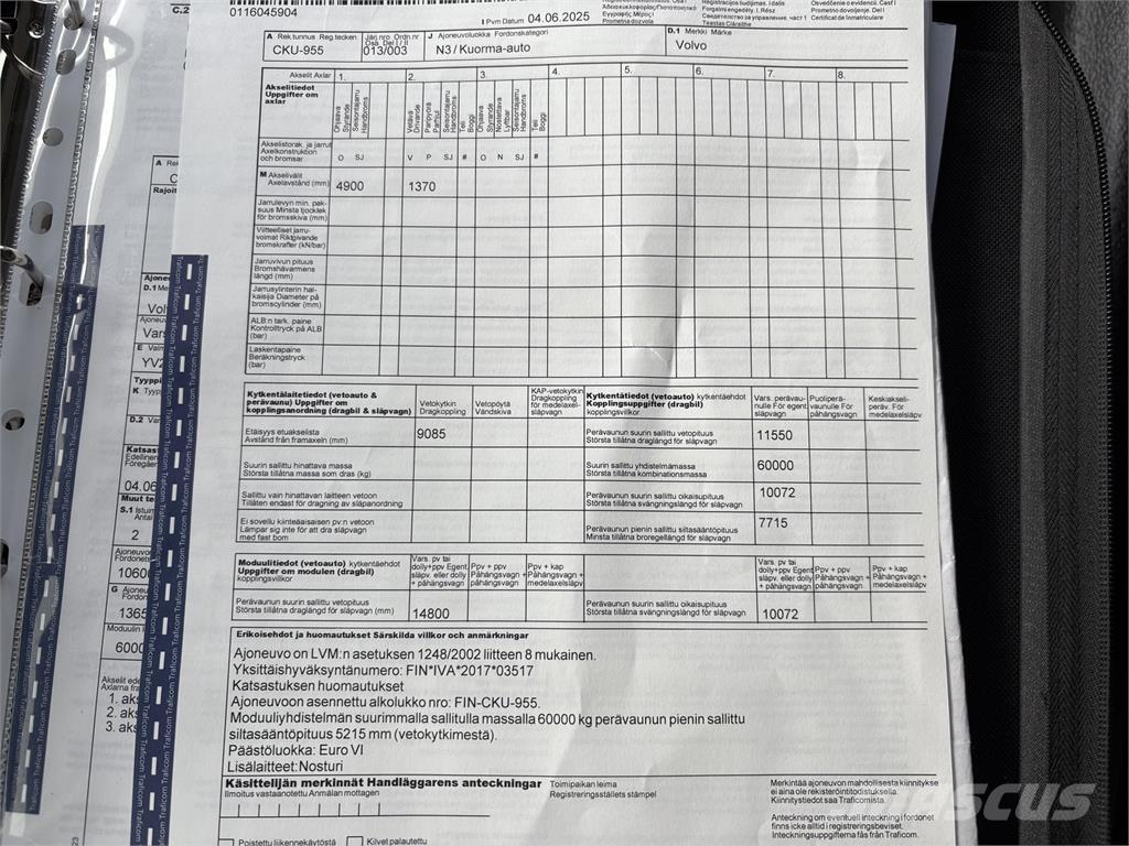 Volvo FM370 6x2 Kranbilar