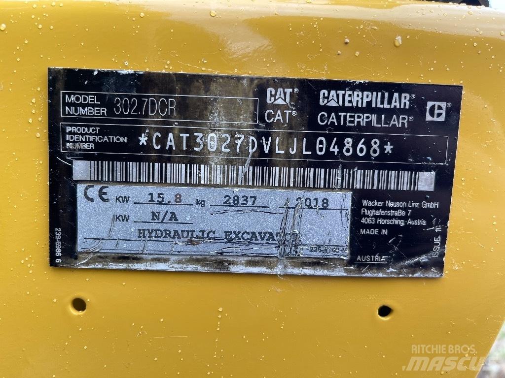 CAT 302.7D CR Minigrävare < 7t