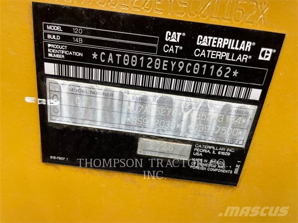 CAT 120 Väghyvlar