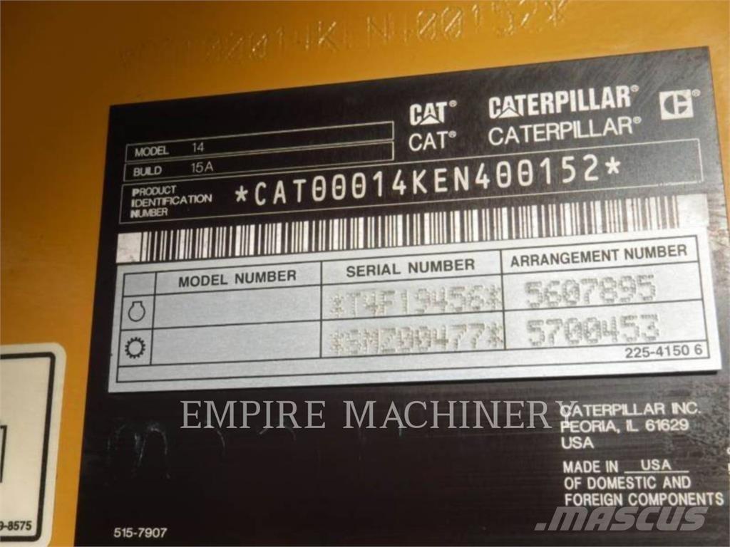 CAT 14-15 Väghyvlar
