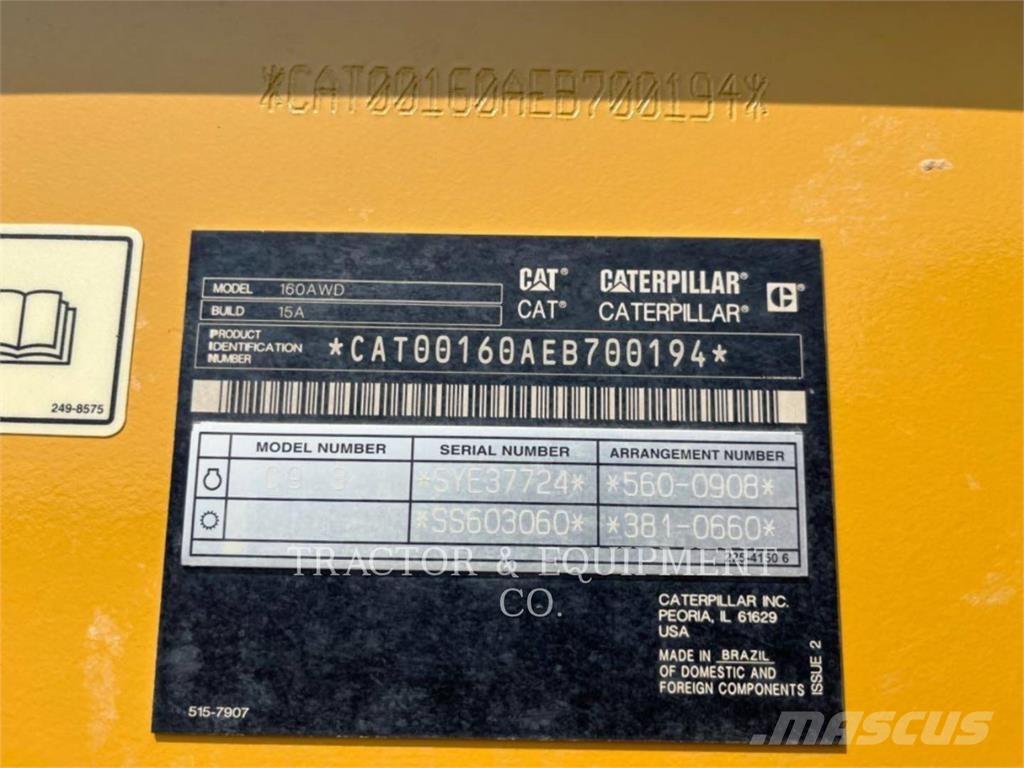CAT 160 AWD Väghyvlar