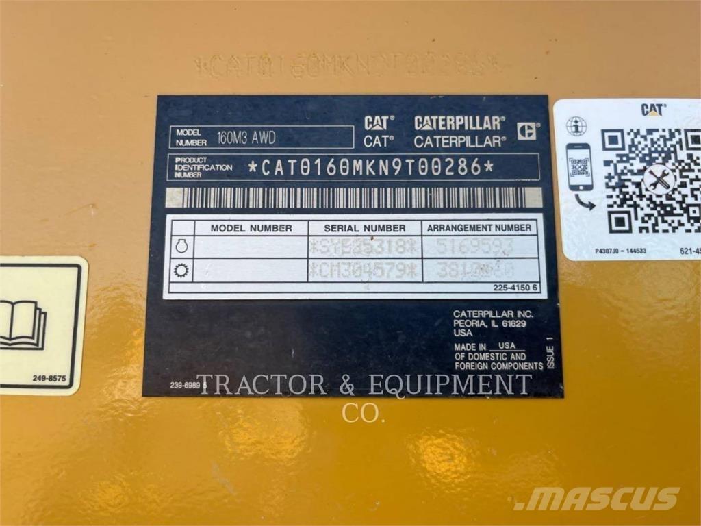 CAT 160M3 AWD Väghyvlar