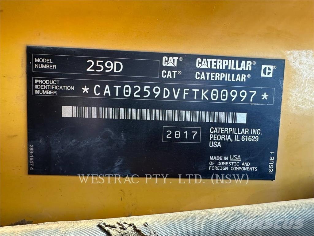 CAT 259D Bandlastare