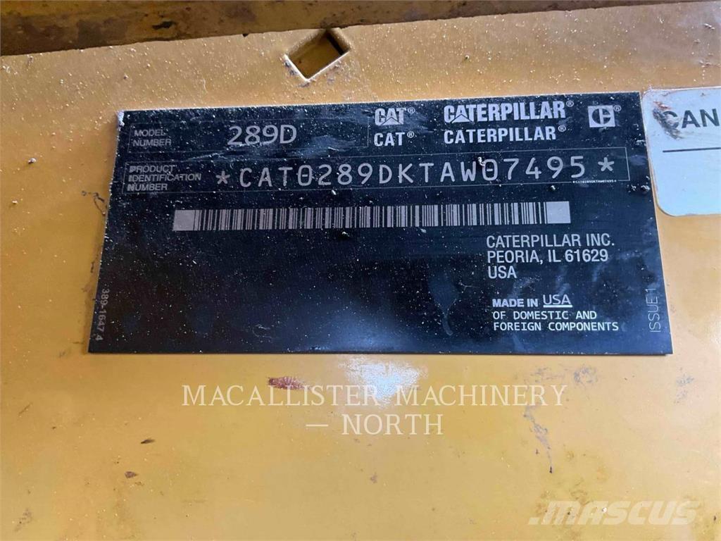 CAT 289D A2Q Kompaktlastare