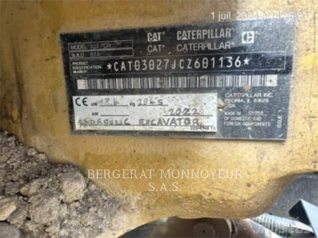 CAT 302.7 Bandgrävare