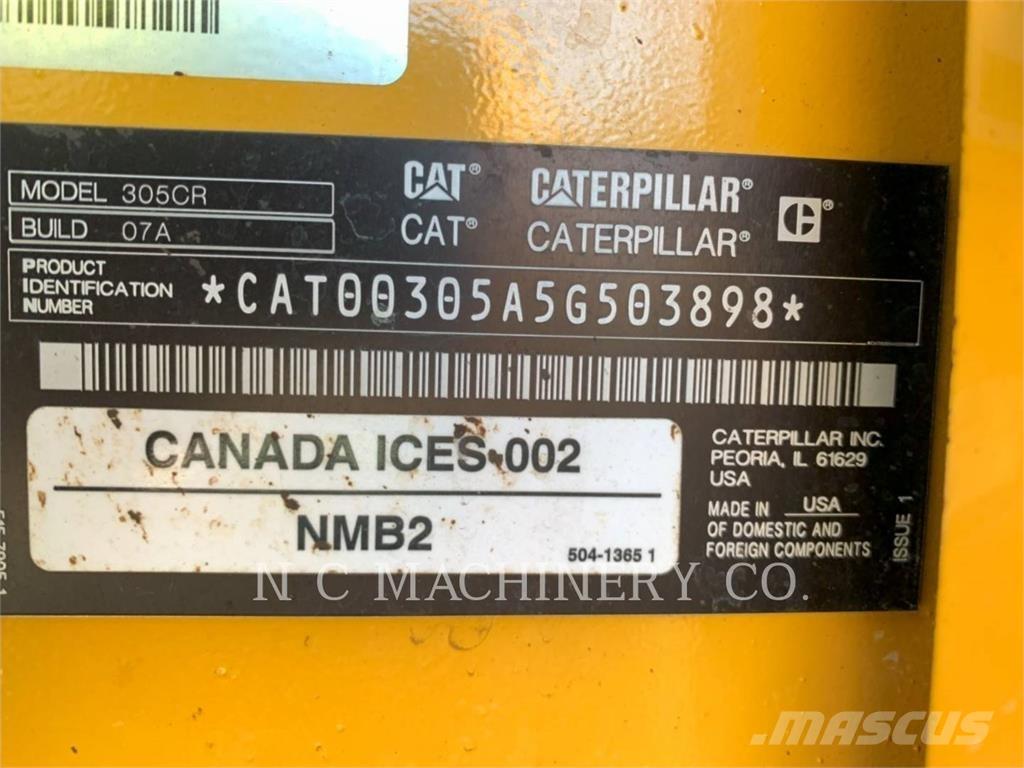 CAT 305 CRCB Bandgrävare