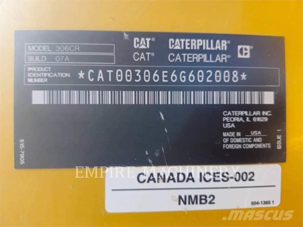 CAT 306 CR Bandgrävare