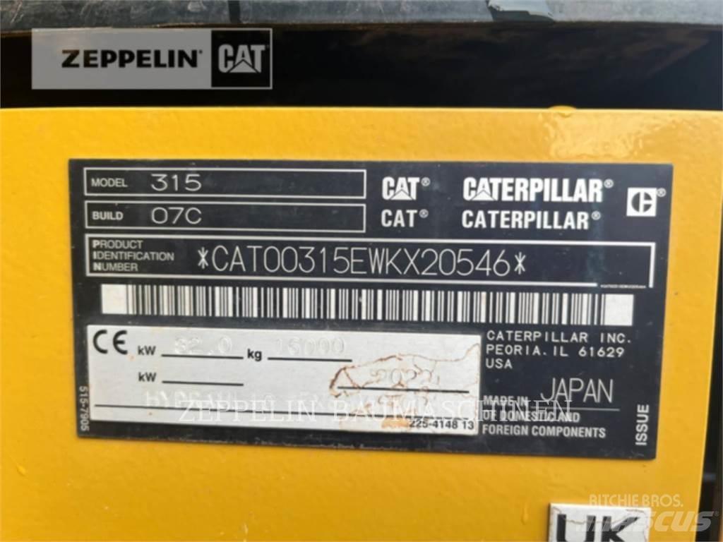 CAT 315-07B Bandgrävare