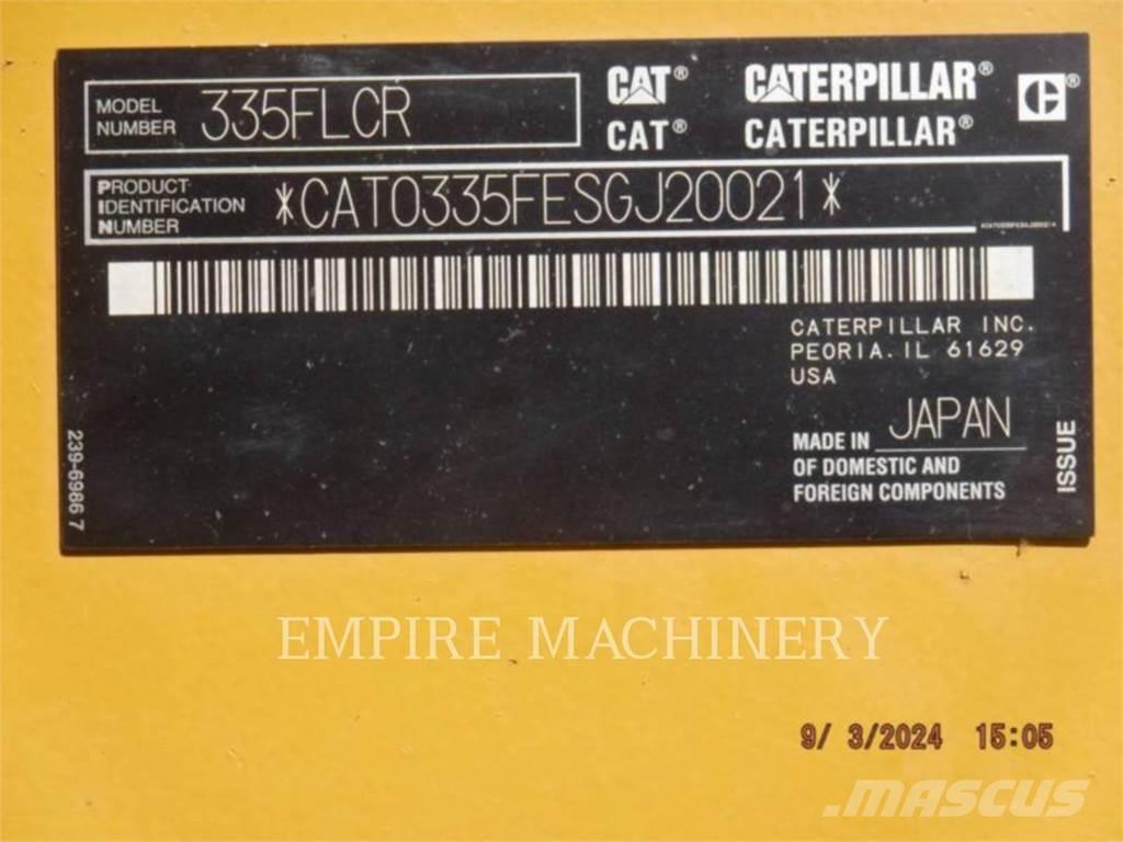CAT 335FL P Bandgrävare
