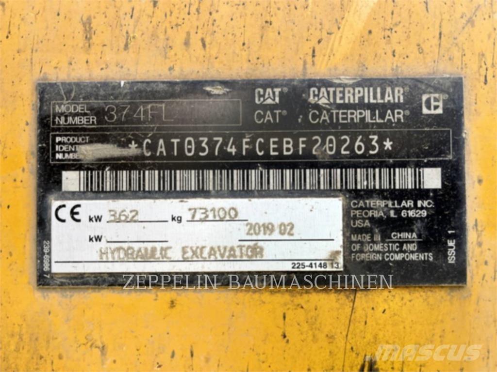 CAT 374FL Bandgrävare