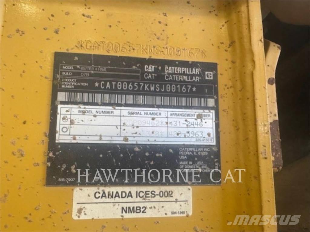 CAT 657 Schaktvagnar