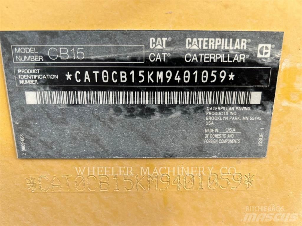 CAT CB15 CW VV Tvåvalsvältar