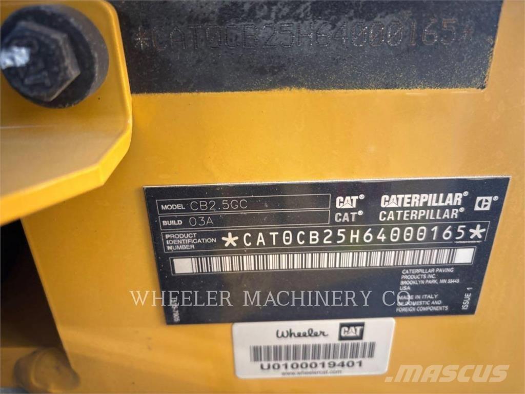CAT CB2.5 GC Tvåvalsvältar