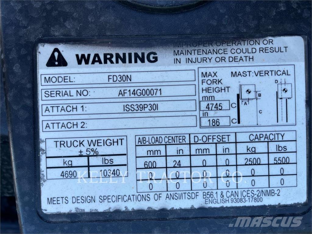 CAT FD30N Övriga motviktstruckar