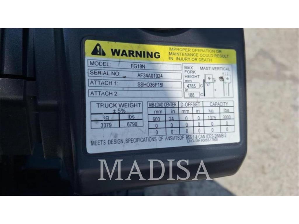 CAT FG18N Övriga motviktstruckar
