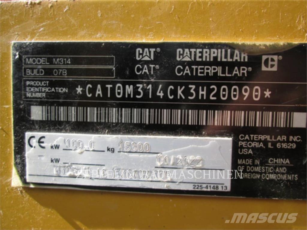 CAT M314-07A Hjulgrävare