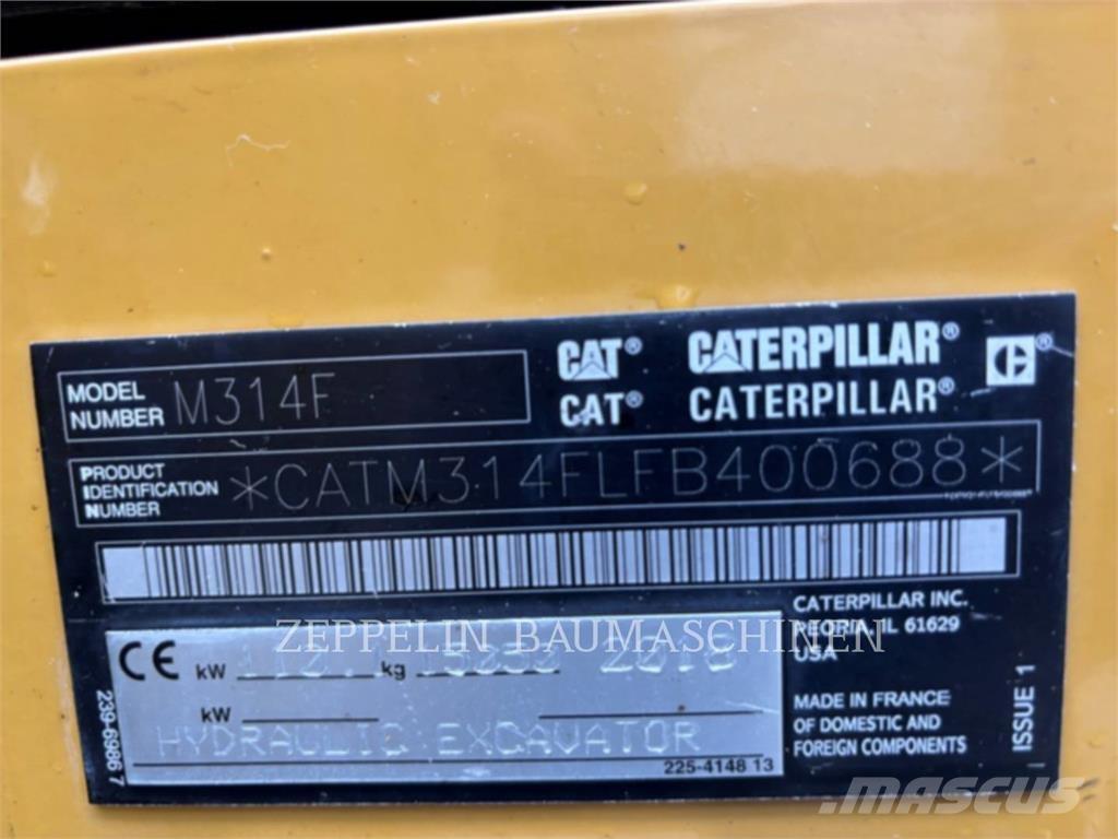 CAT M314F Hjulgrävare