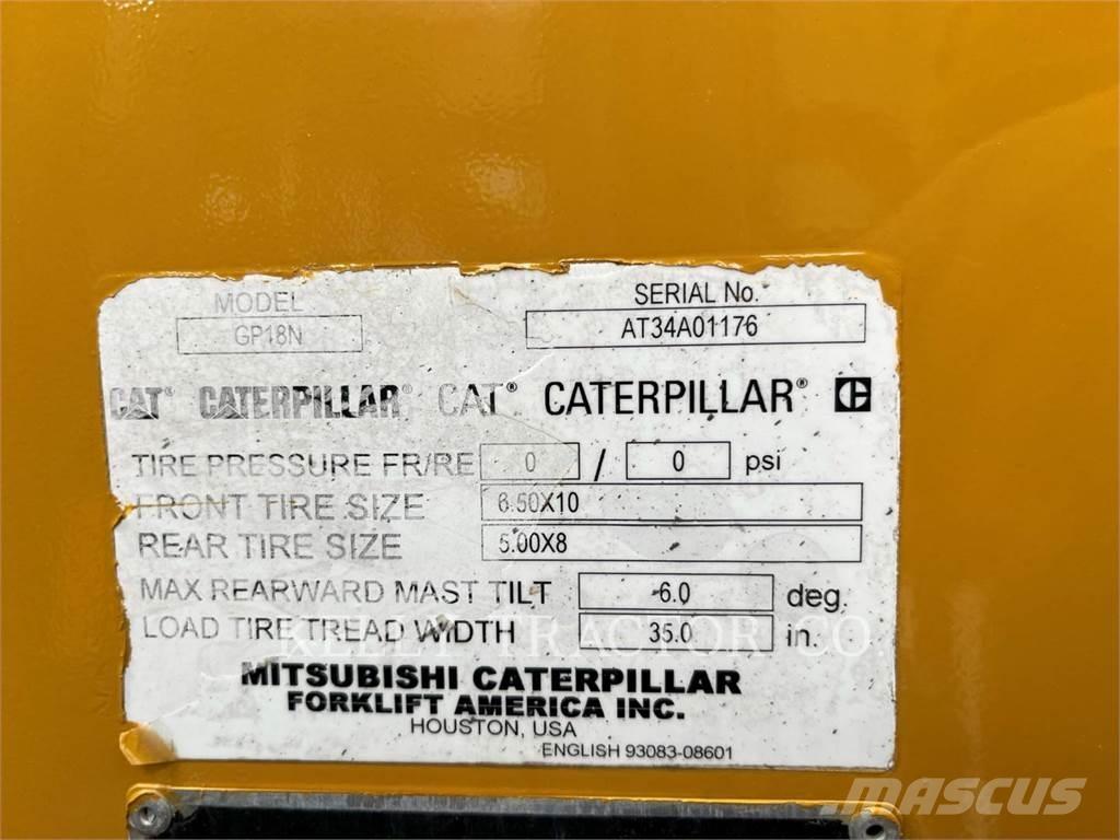 CAT MCFGP18N5 Gasolmotviktstruckar