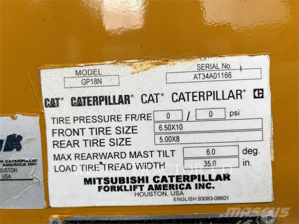 CAT MCFGP18N5 Gasolmotviktstruckar