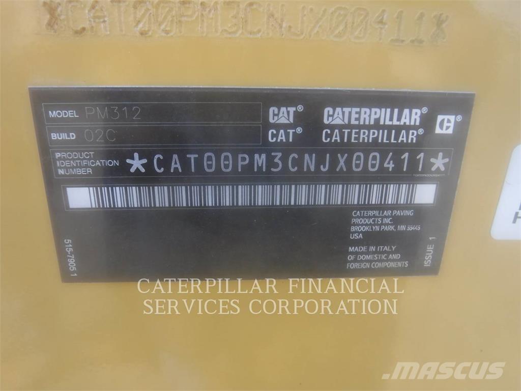 CAT PM312-02 Asfaltskallfräsmaskiner