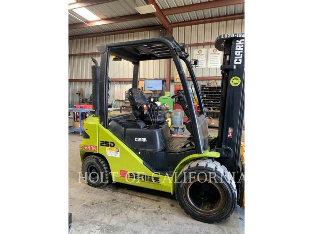 Clark S25D Dieselmotviktstruckar