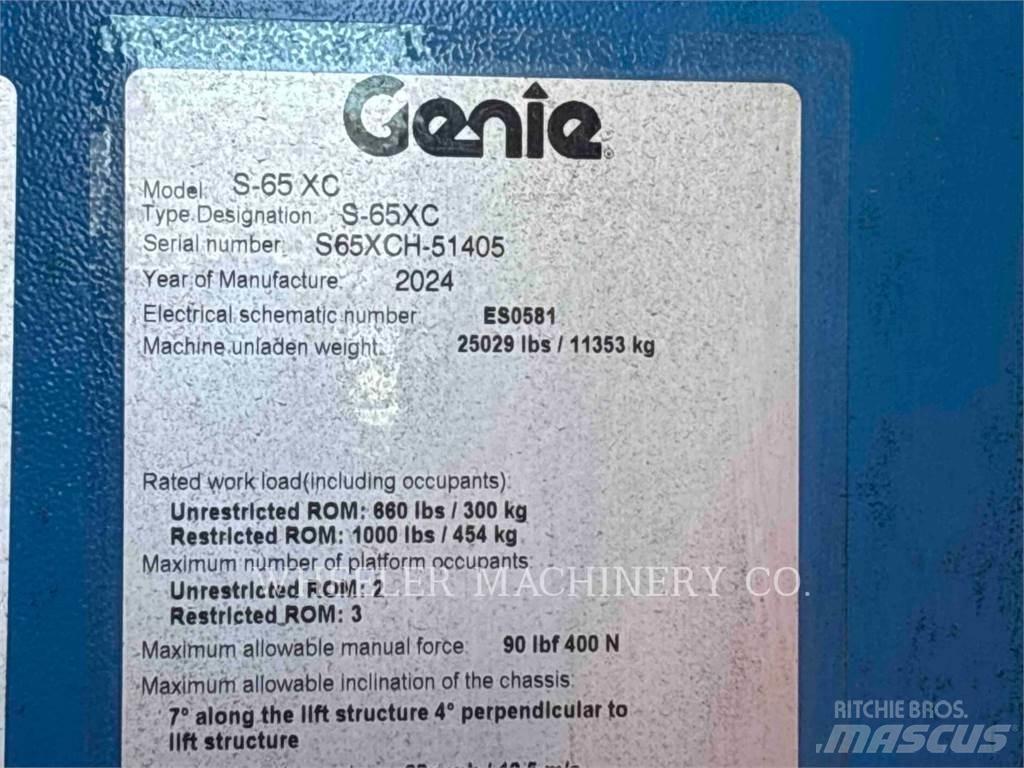 Genie S65XC Bomliftar