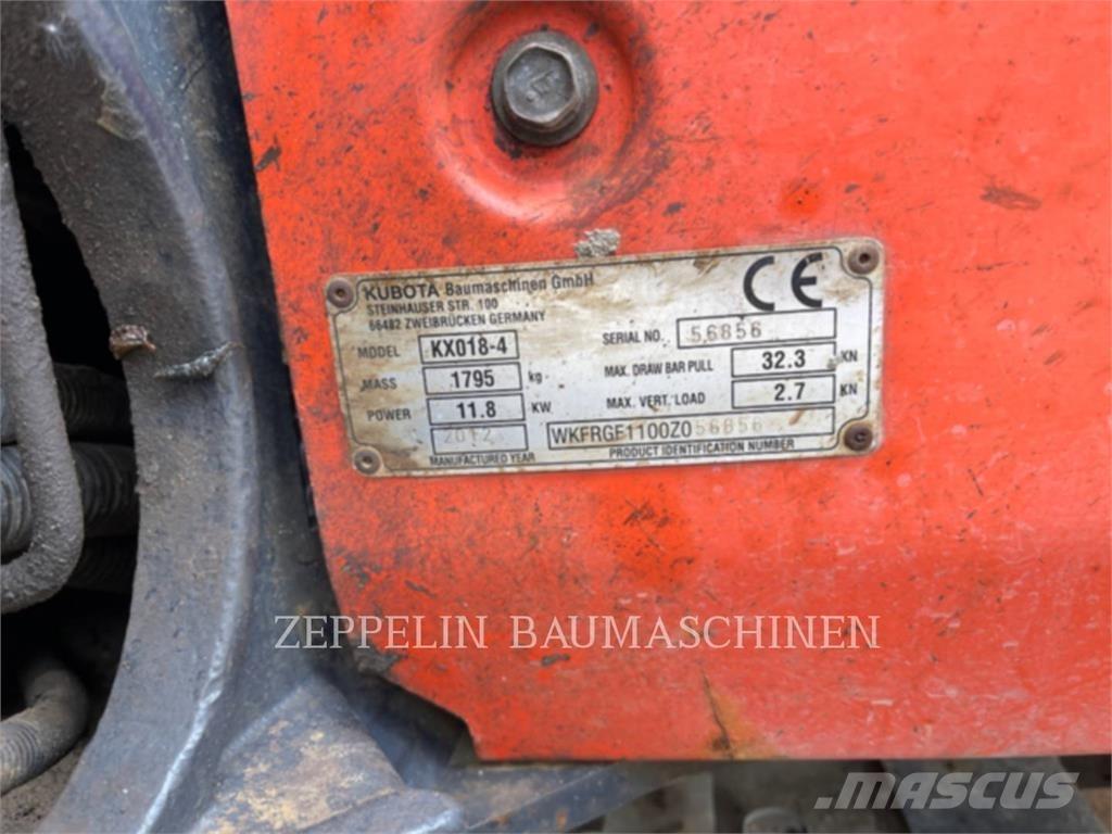 Kubota KX018-4 Bandgrävare