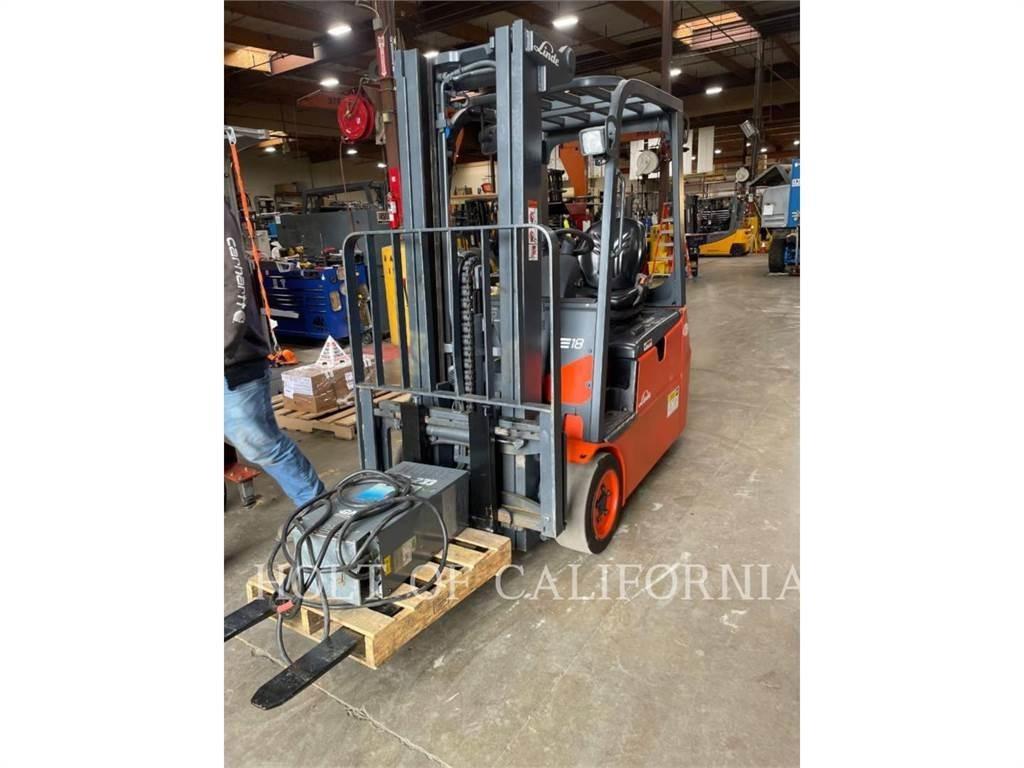 Linde E18 Elmotviktstruckar