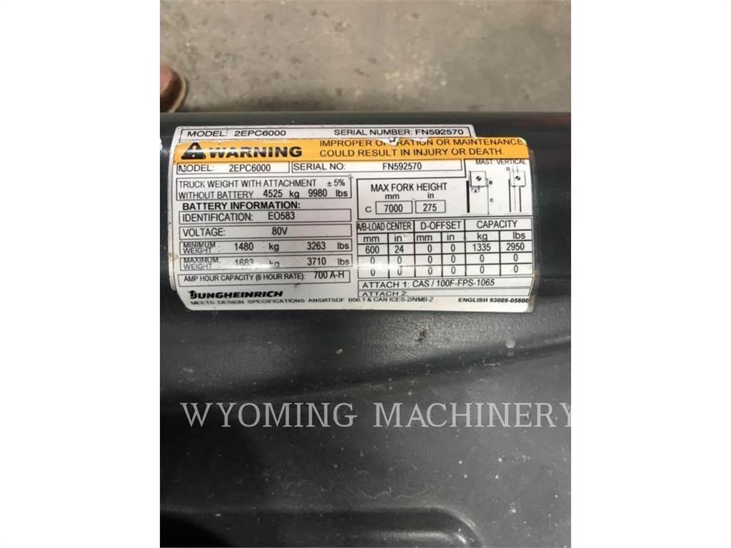 Mitsubishi 2EPC6000 Elmotviktstruckar