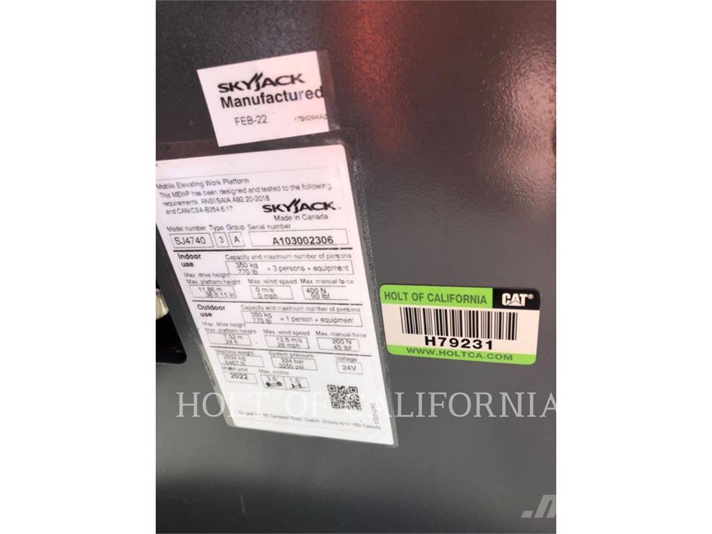 Skyjack SCISSOR40E Saxliftar