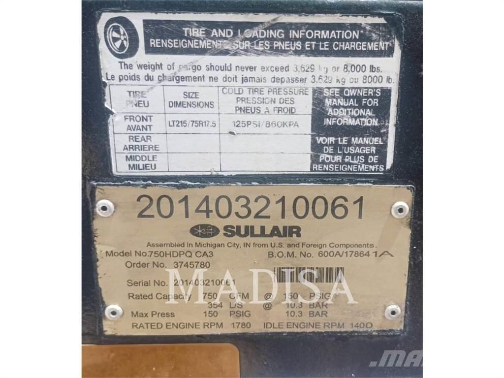 Sullair 750H DPQ Trycklufttorkar