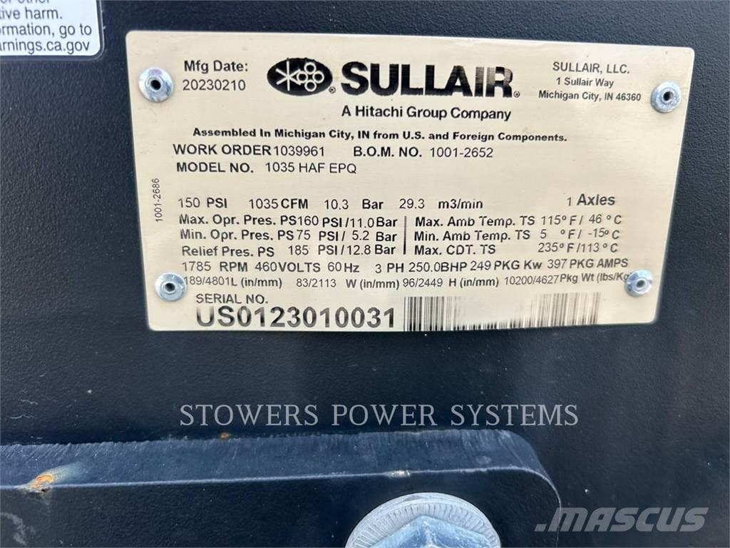Sullair E1035HAF Trycklufttorkar
