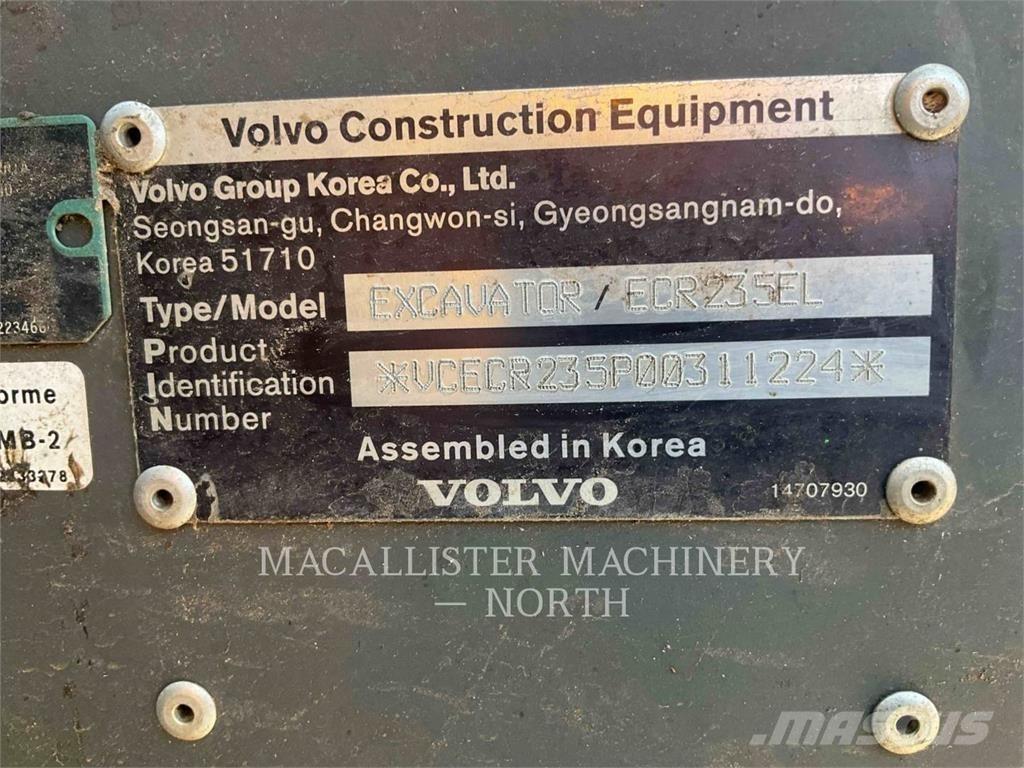Volvo ECR235EL Bandgrävare