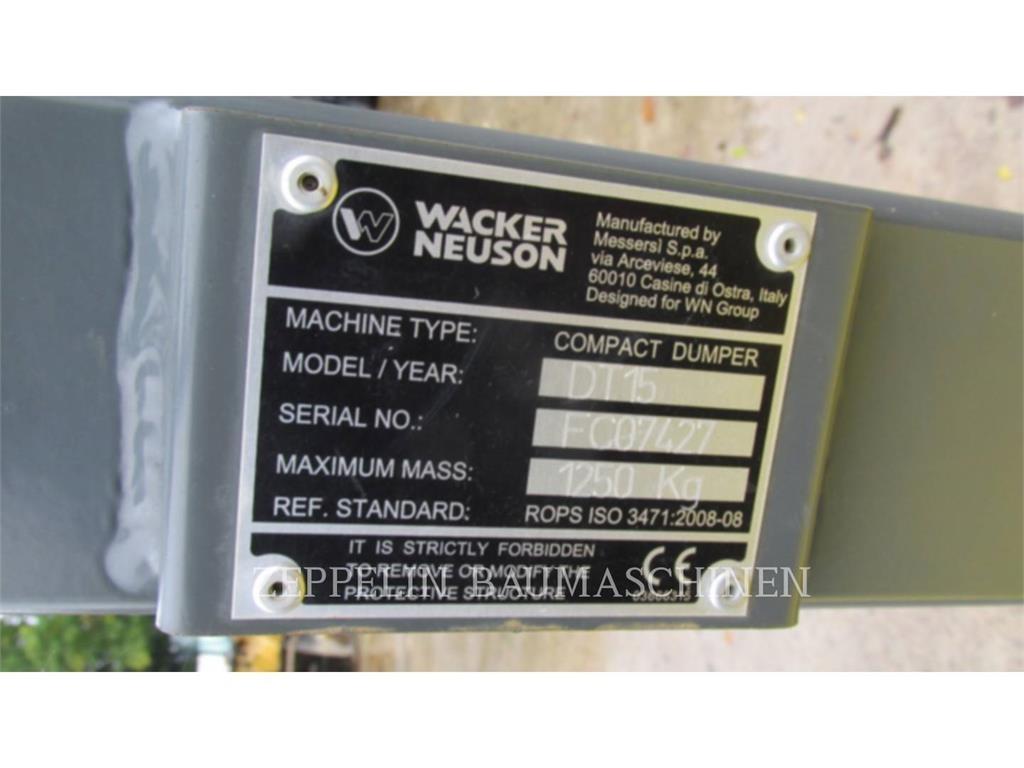 Wacker DT15 Midjestyrd dumper