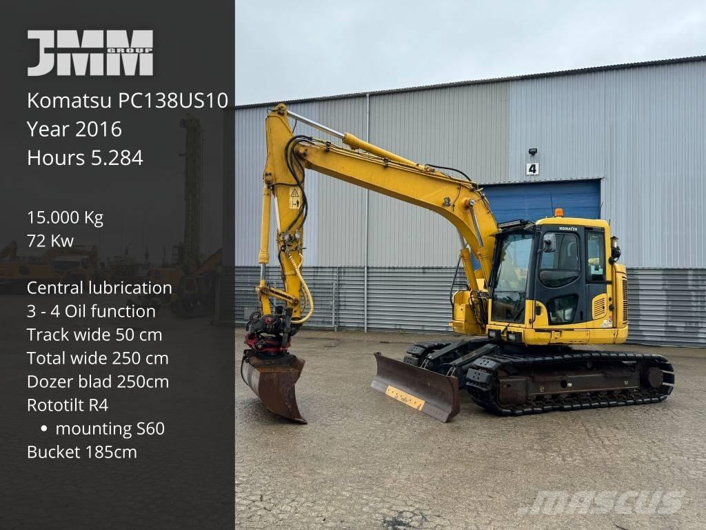 Komatsu PC 138 US-10 Bandgrävare