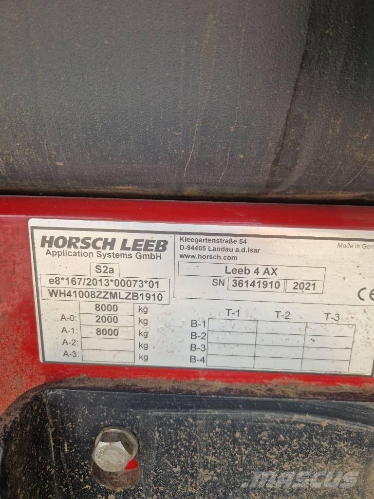 Horsch Leeb 4 AX Dragna sprutor
