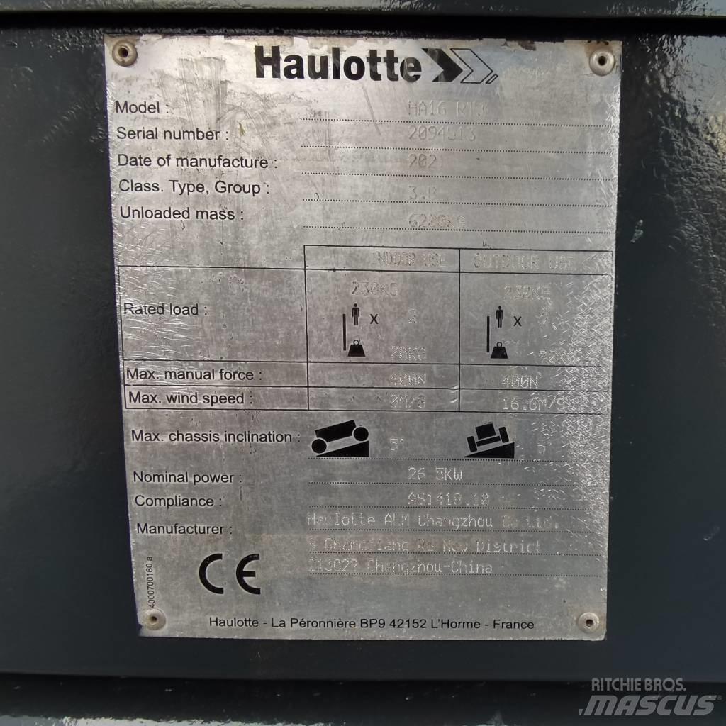 Haulotte HA16RTJ Bomliftar