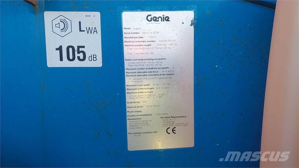 Genie S60HCE Teleskop bomliftar
