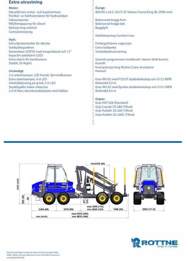 Rottne F11E Skotare