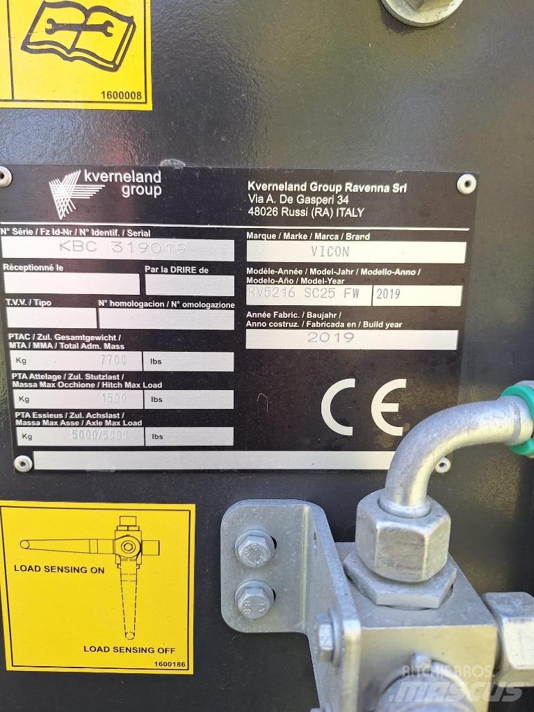 Vicon RV5216 Rundbalspressar