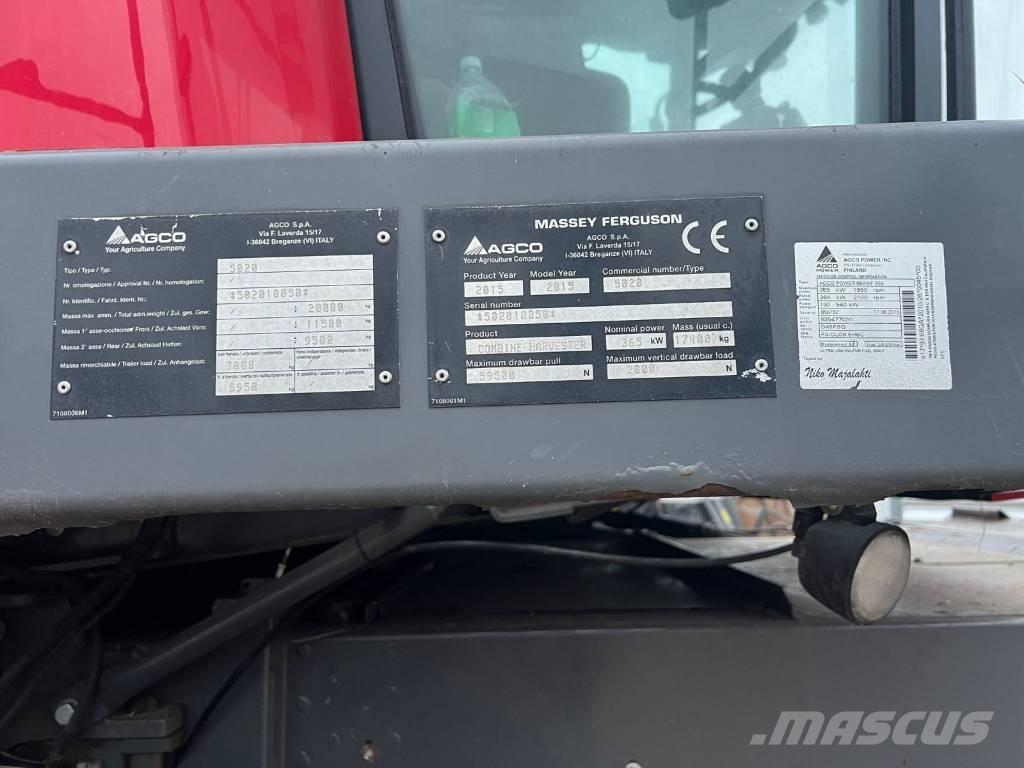 Massey Ferguson 9380 Skördetröskor