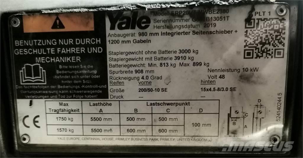 Yale ERP20VT MWB Elmotviktstruckar
