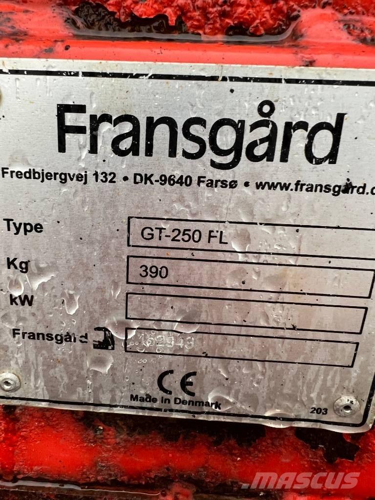 Fransgård GT 250 FL Snöblad och plogar