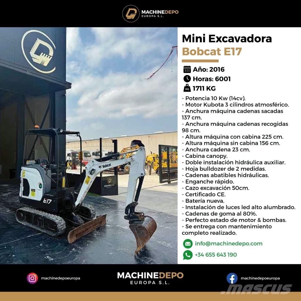 Bobcat E 17 Minigrävare < 7t