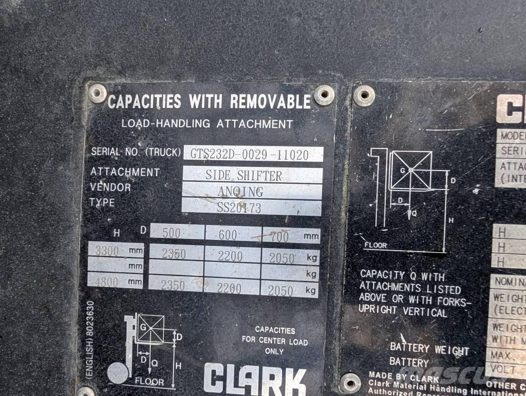 Clark GTS 25 D Dieselmotviktstruckar