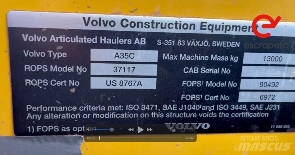 Volvo A 35 C Midjestyrd dumper